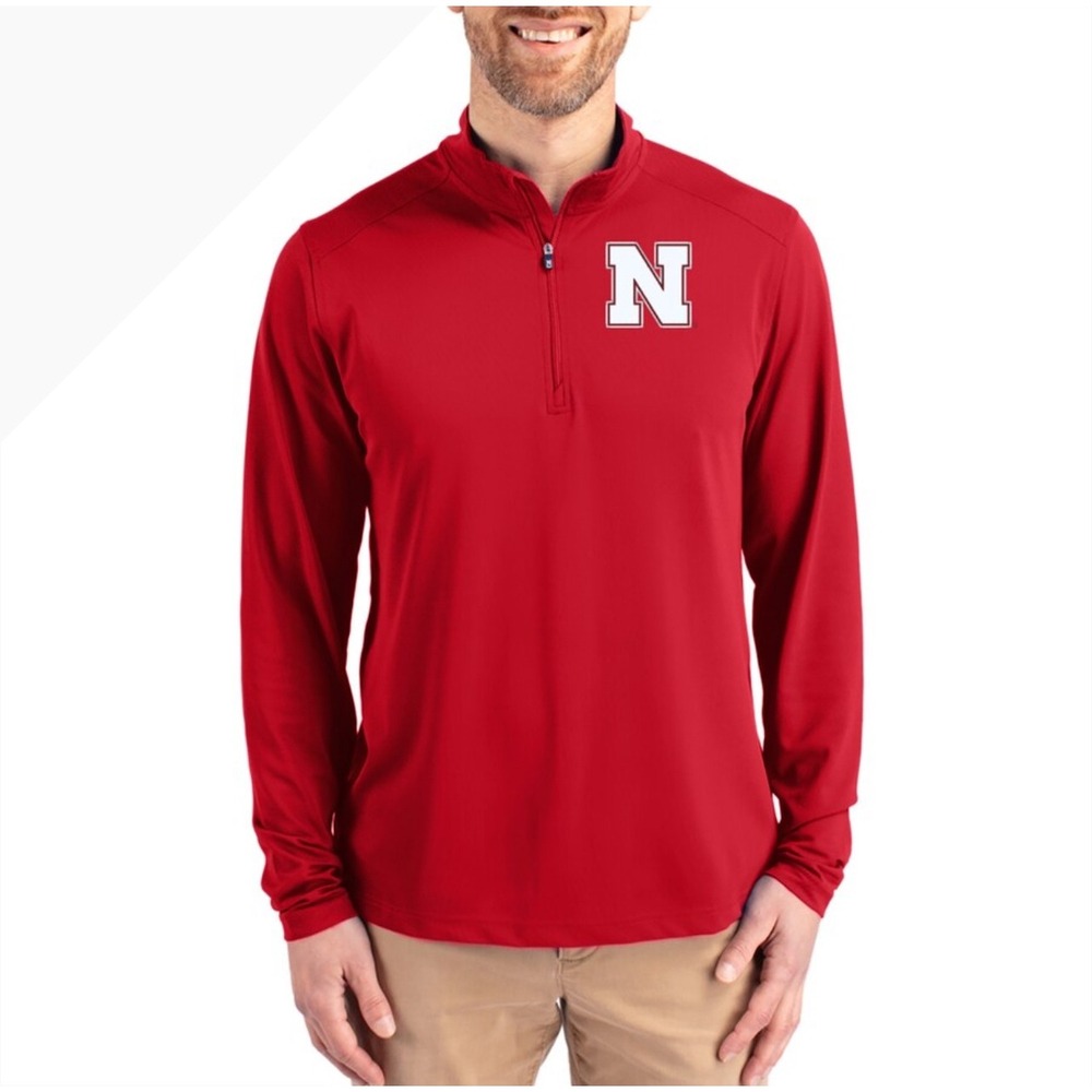 Nebraska‎ Huskers Cutter & Buck Virtue DryTec Quarter-Zip Pullover Large